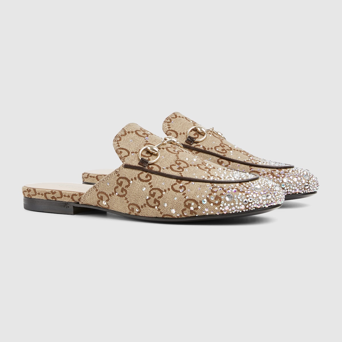 Gucci Women’s Princetown slipper with crystal Horsebit - Image 5